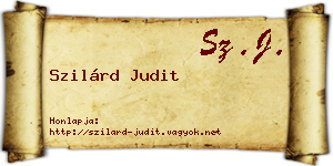 Szilárd Judit névjegykártya